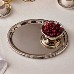 Karaca Home Fiora Kahve İkram ve Sunum Tepsisi Gold