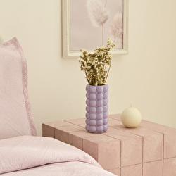 Karaca Home Rocco Silindir Vazo Bej 9,3 x 9,3 x 18 cm