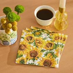 Karaca Home Bellis 20'li Limon Portakal Desenli Kağıt Peçete