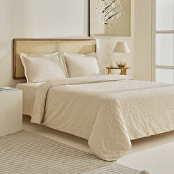 Karaca Home Perla Gofre %100 Pamuk Çift Kişilik Nevresim Takımı Gri