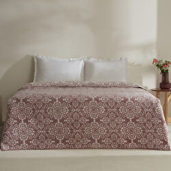 Karaca Home Elvira Tek Kişilik Akrilik Battaniye Mürdüm