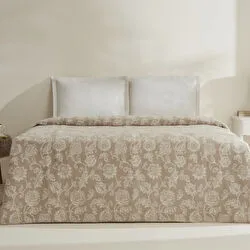 Karaca Home Glorinda Çift Kişilik Akrilik Battaniye Açık Kahve