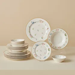 Karaca Forever Bone Fly 24 Parça 6 Kişilik Yemek Takımı