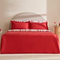 Karaca Home Cool Stripe Çift Kişilik Nevresim Takımı Yeşil