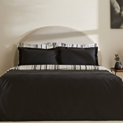 Karaca Home Cool Stripe Çift Kişilik Nevresim Takımı Gül Kurusu