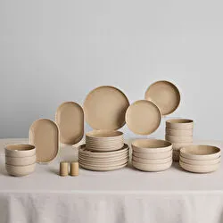 Karaca Earth Collection Terra 36 Parça 8 Kişilik Yemek Takımı Bej