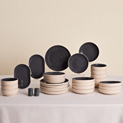 Karaca Earth Collection Terra 36 Parça 8 Kişilik Yemek Takımı Bej