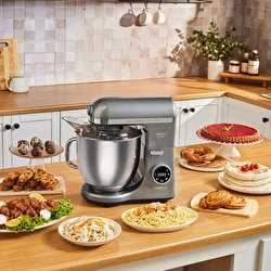 Karaca Mastermaid Chef Ultra D2000W Dijital Ekranlı Hamur Yoğurma Makinesi Starlight 7L