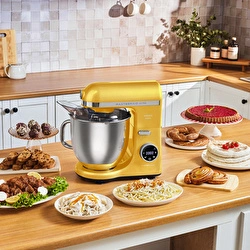 Karaca Mastermaid Chef Ultra D2000W Dijital Ekranlı Hamur Yoğurma Makinesi Galaxy Grey 7L
