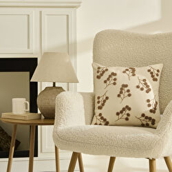 Karaca Home Luna Dolgulu Kırlent 43x43 cm Ekru