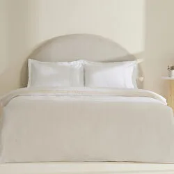 Karaca Home Lumi 80 Tel %100 Pamuk Saten Güpürlü Çift Kişilik Nevresim Takımı Beyaz