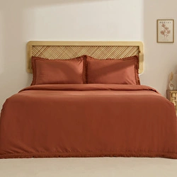 Karaca Home Helios %100 Pamuk Çift Kişilik Nevresim Takımı Taş