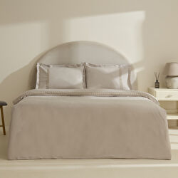 Karaca Home Miel %100 Pamuk Saten Çift Kişilik Nevresim Takımı Beyaz