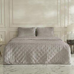 Karaca Home Lorıan Çift Kişilik Yatak Örtüsü Seti Gri