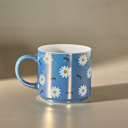 Karaca Daisy Lüsterli Pembe Mug 420 ml