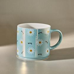 Karaca Daisy Lüsterli Pembe Mug 420 ml