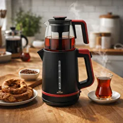 Emsan Maxi Tea XL 2 in 1 Çay Makinesi Space Gray