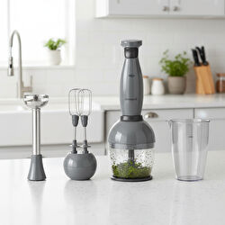 Homend Handmaid 1967H Blender Set Siyah Kırmızı