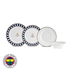 Karaca x Galatasaray Lisanslı Forever Bone 24 Parça 6 Kişilik Yemek Takımı