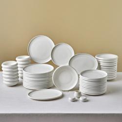 Karaca Stream Bone Aris 53 Parça 12 Kişilik Yemek Takımı Gold