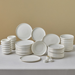 Karaca Stream Bone Aris White 53 Parça 12 Kişilik Yemek Takımı