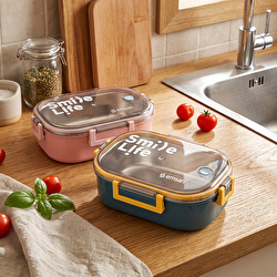 Emsan Smile Life Lunch Box Pembe