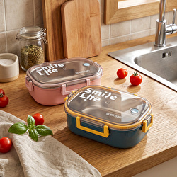 Emsan Smile Life Lunch Box Mavi