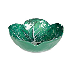 Baci Milano Botanica Çiçek Desenli Melamin Mercan Rengi Çukur Tabak 18 cm