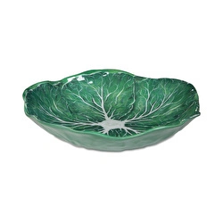 Baci Milano Botanica Çiçek Desenli Melamin Beyaz Salata Kasesi 34 cm