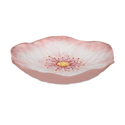 Baci Milano Botanica Çiçek Desenli Melamin Beyaz Salata Kasesi 34 cm