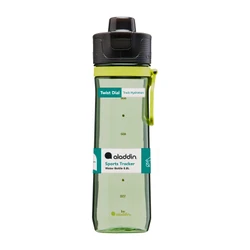 Aladdin Sports Tracker Su Takipli Tek El Su Matarası 0,80 Lt  Sage Green_0