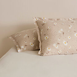 Karaca Home Daisy Bej 2'li Yastık Kılıfı Bej 50x70