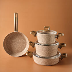 Karaca Biogranit Alice 7 Parça Tencere Seti