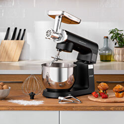 Emsan Bella Gusto Premium Döküm Dijital Stand Mikser Mutfak Şefi Beyaz