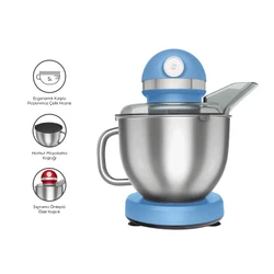 Karaca Mastermaid Chef Pro Çift Kollu Stand Mikser Royal Blue 1750 W