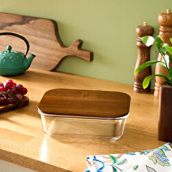 Karaca Karya Acacia Cam Saklama Kabı 1300 Ml