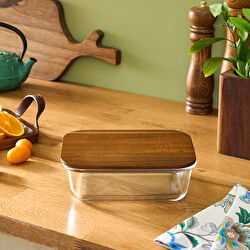 Karaca Karya Acacia Cam Saklama Kabı 950 Ml