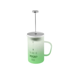 Karaca Emergency Borosilikat Cam French Press Yeşil 600 ml