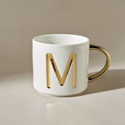 Karaca M Harfli Kupa 400 Ml Beyaz 