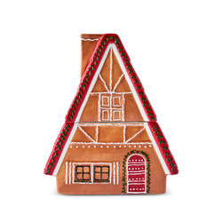 Karaca New Year Yılbaşı Gingerbread House Saklama Kabı 22 Cm 