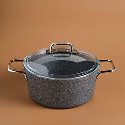 Karaca Biogranit Salvador Tencere 24 Cm Gri