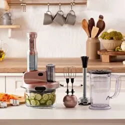 Karaca Mastermaid Prosteel Uzun Blender Ayaklı 6 Bıçaklı Cam Mutfak Robotu 2500W Galaxy Grey