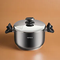 Karaca Mutfaksever İndüksiyon Tabanlı Çelik Makarna Ve Mantı Tenceresi