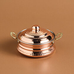 Karaca Alacahöyük Bakır Mini Güveç 12 Cm