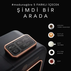 Karaca Hatır Plus Mod 5 in 1 Konuşan Kahve Ve Çay Makinesi Black Copper