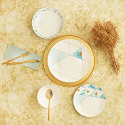 Karaca Aqua 24 Parça 6 Kişilik Porselen Yemek Takımı