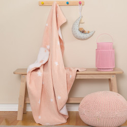Karaca Home Star Pudra Bebek Pamuk Battaniye