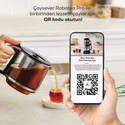 Karaca Robotea Pro 4 in 1 Konuşan Cam Çay Makinesi Black Chrome