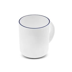 Karaca Milano Opal Cam Blue Rim Mug v2 320 ml_0