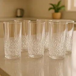 Karaca Eclipsa 6'lı Cam Meşrubat Bardağı 350 ml